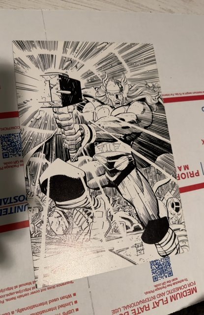 Thor #1 Sketch Cover (1998)) Romita sketch cover