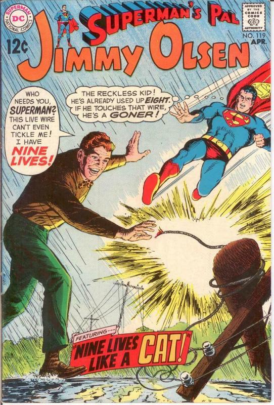 JIMMY OLSEN 119 VF-NM April 1969 COMICS BOOK