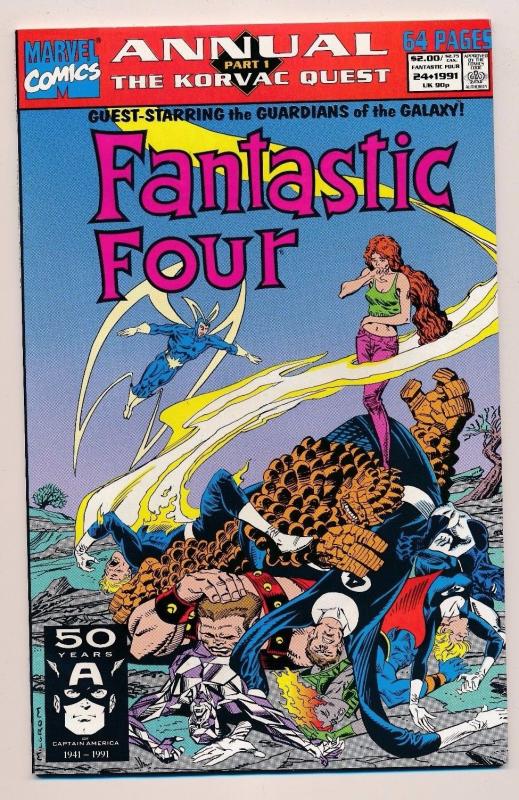 Fantastic Four / Guardians of the Galaxy #24 Marvel Comics 1991 ~ VF/NM (HX473)