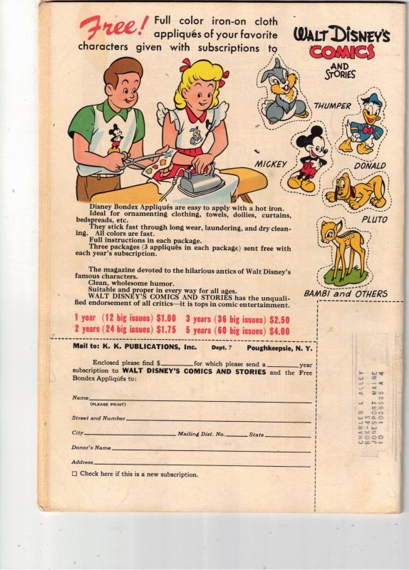 Walt Disney's Comics & Stories #106 1949 FN+ Carl Barks art Mid-high-gra...