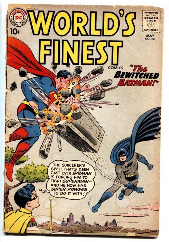 World's Finest #109 1960-DC-Batman-Superman-Robin-Green Arrow-Tomahawk-fr