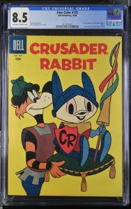 Crusader Rabbit-Four Color Comics #735-CGC 8.5 1956-comic book-Dell 4514816001