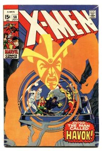 X-MEN #58-First HAVOK w/ Costume-NEAL ADAMS- fn