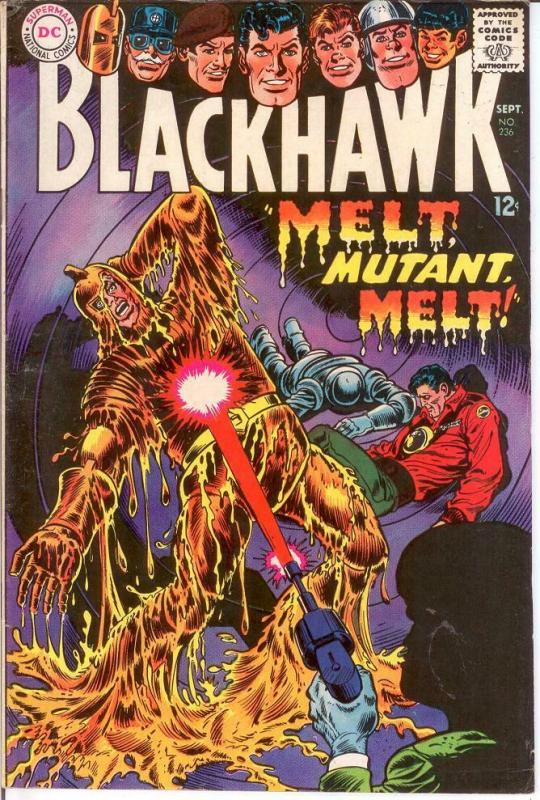 BLACKHAWK 236 FINE Sept. 1967 COMICS BOOK