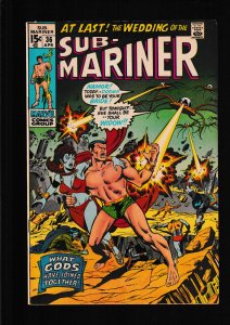 Sub-Mariner #36 (1971) VFN / THE WEDDING OF NAMOR AND DORMA