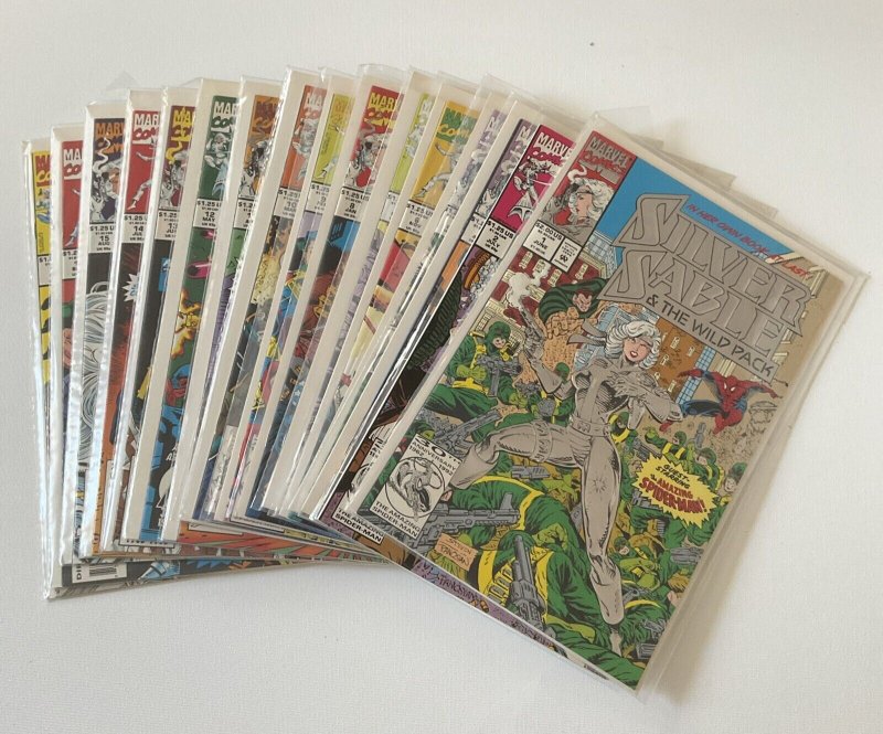 Silver Sable And Wild Pack 1-3 5-34 Lot Run Set Near Mint Nm Marvel