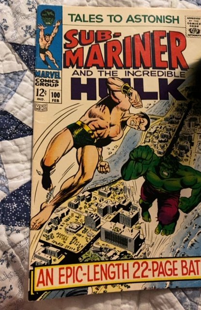 Tales to Astonish #100 (1968)namor vs the hulk