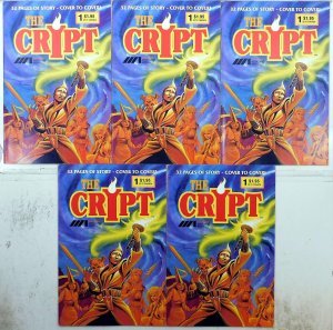 Crypt Lot 5 #1 x5 1987 Aaaargh! Associated Press Sean Gallagher 1st Print Comics