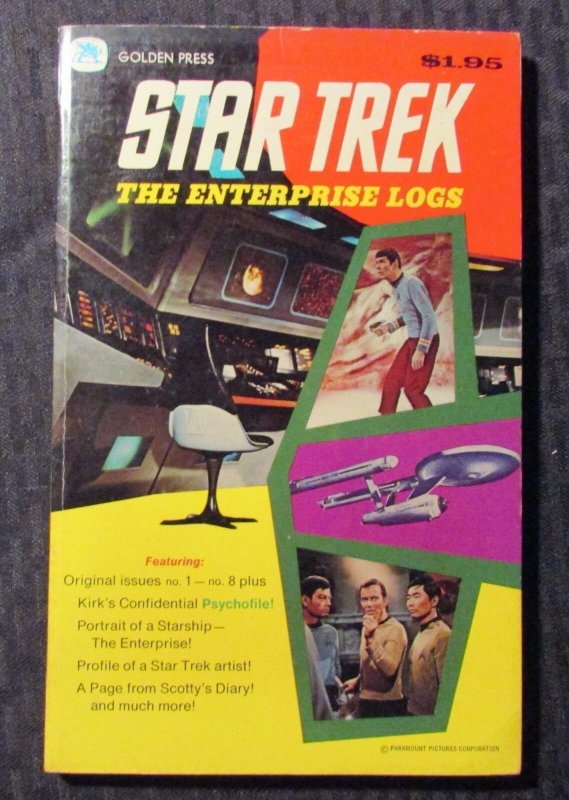 1976 STAR TREK Golden Press Volume 1 FVF 7.0 224pgs The Enterprise Logs