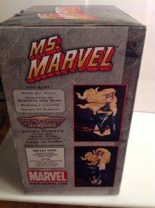 Marvel Bowen Designs Ms. Marvel mini-bust MIB #0489/1000 Captain Carol Danvers