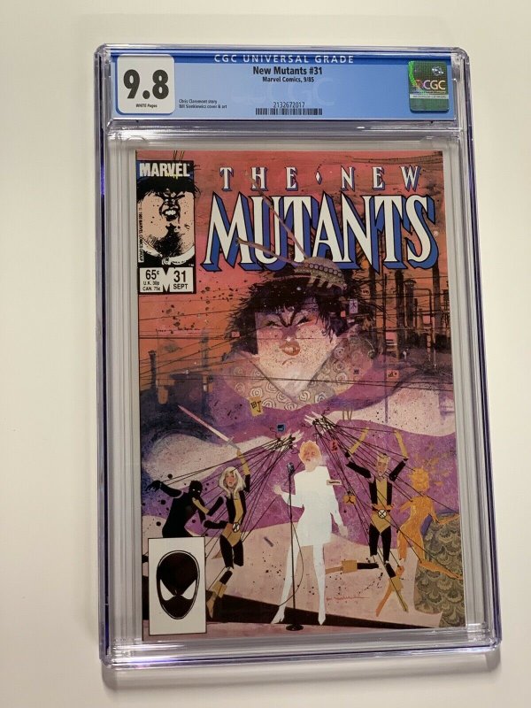 New Mutants 31 Cgc 9.8 White Pages Marvel X-men Copper Age