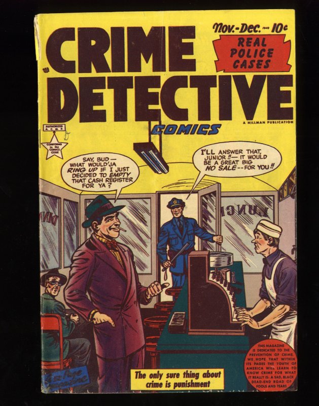 Crime Detective Comics #11 VG 4.0 Volume #1