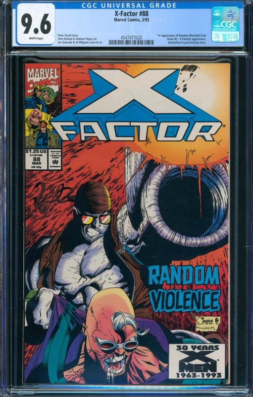 X-Factor #88 (Marvel, 1993) CGC 9.6 WHITE Pages
