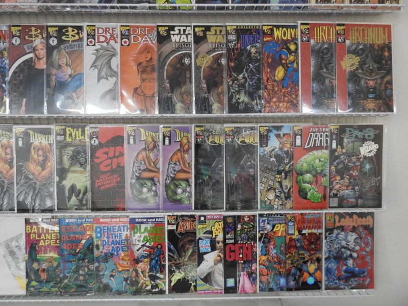Huge Lot 170+ Comics W/ Wizard 1/2's, Book and Record Sets, +More! Avg V...