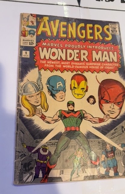 Avengers #9 (1964) 1st Wonderman app see descript
