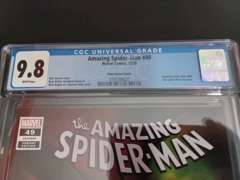 Amazing Spider-man #49 Maer Variant - #850-  2020 - CGC 9.8