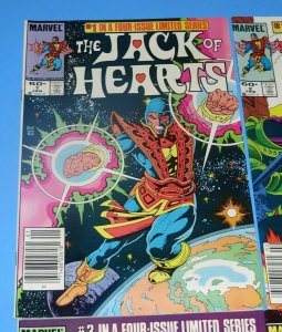 The Jack of Hearts Mini Series #1,2,3,4 VF+ Marvel Bronze Age Comic Superhero