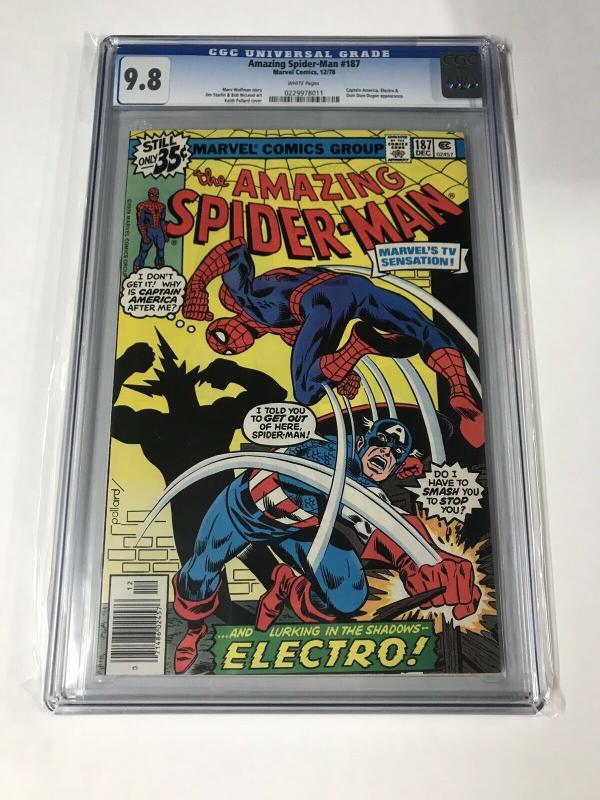 Amazing Spider-man 187 Cgc 9.8 White Pages Bronze Age Marvel