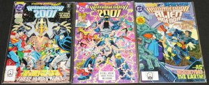 DC Copper Age ARMAGEDDON 2001 -3pc Mid-High Grade Comic Lot VF-NM Justice League
