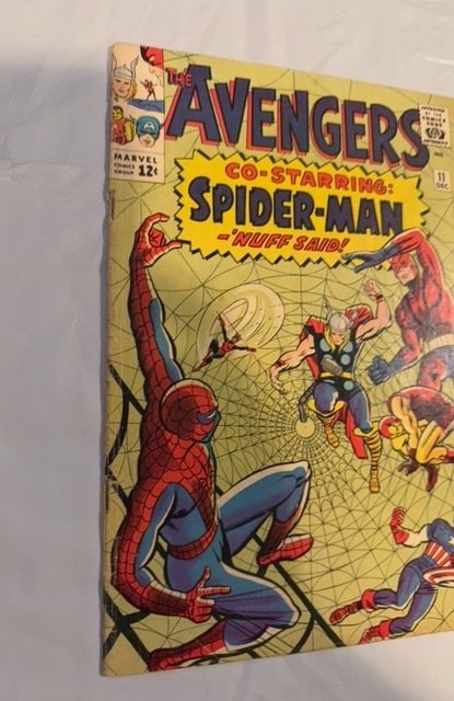 The Avengers #11 (1964) guest starring Amaz. spider-man see Descript