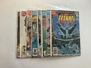 New Teen Titans 31-34 36 37 39 40 Lot Run Set Fine Fn 6.0 Dc Comics