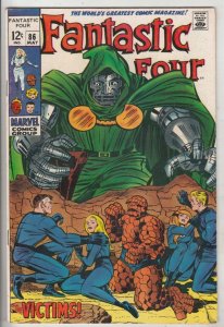 Fantastic Four #86 (May-69) VF/NM High-Grade Fantastic Four, Mr. Fantastic (R...