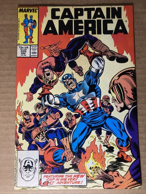 Captain America 335 Marvel 1987 NM 1st Team Appearance Of The Watchdogs