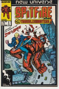 Spitfire and The Troubleshooters (New Universe)# 5  Star Brand vs Spitfire !