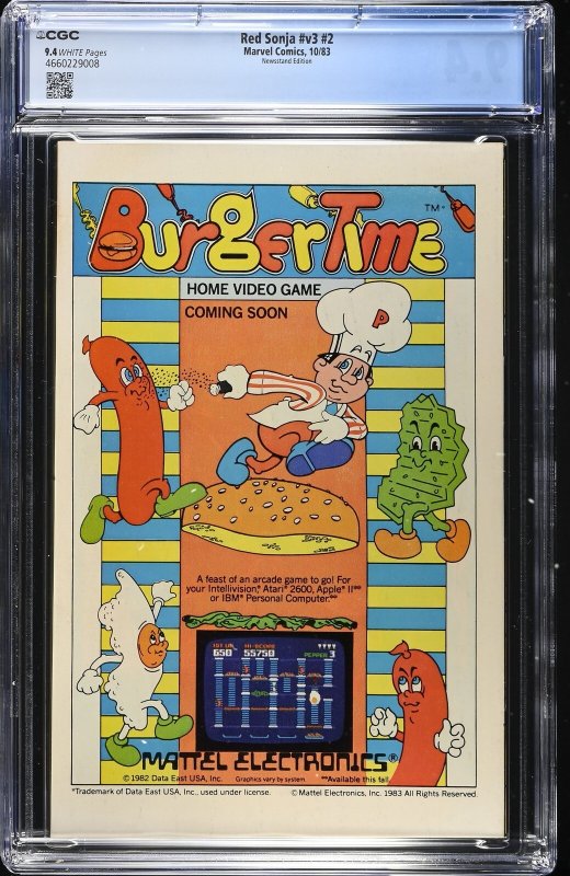 Red Sonja #v3 #2 (10/83) Graded CGC 9.4 Newsstand Edition