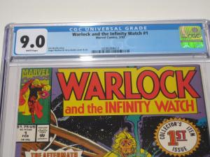 Warlock and the Infinity Watch #1 (Feb 1992, Marvel) CGC Rated 9.0