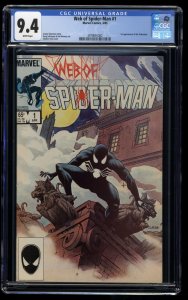 Web of Spider-Man #1 CGC NM 9.4 White Pages 1st Vulturions!