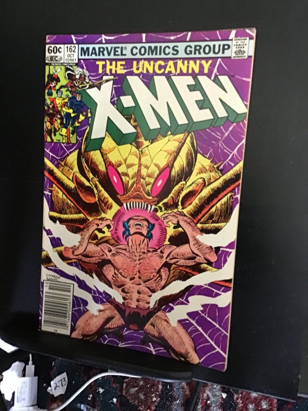 The Uncanny X-Men #162 (1982) mid high grade wolverine solo! Brood! FN/VF Wow!