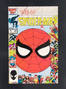 Web of Spider-Man #20 (1986) Marvel 25th Anniversary Specialty Cover Border