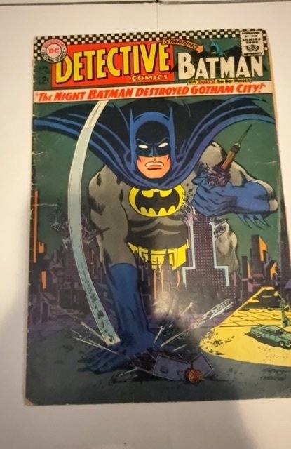Detective Comics #362 (1967)Riddler story- cover wear/spine chips/foxxing