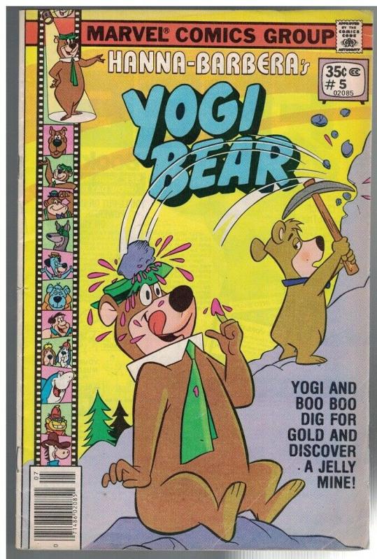 YOGI BEAR (1977 MARVEL) 5 G-VG July 1978