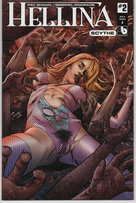 Hellina Scythe #2 A Nude & Naughty Variant Cover !!!  Boundless Comics !!!  NM