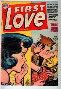 FIRST LOVE #31-1953-MILITARY ROMANCE COVER ART-CRIME ISSUE-VG-SPICY ART VG