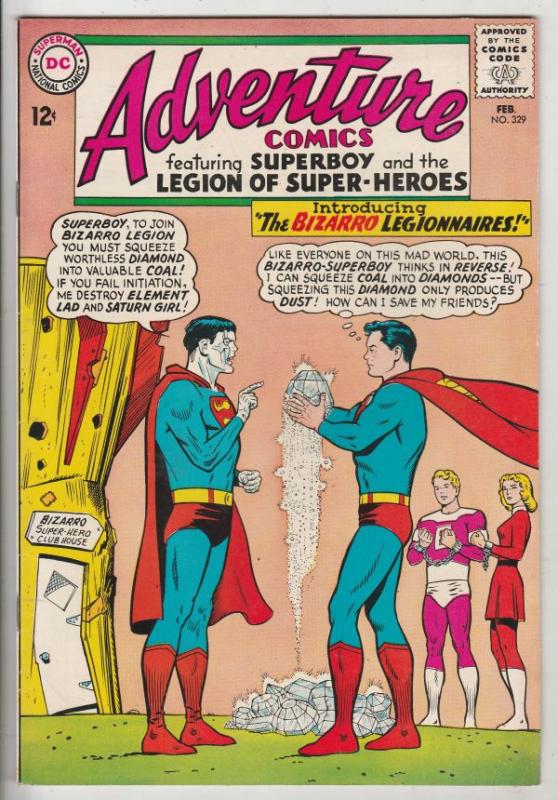 Adventure Comics #329 (Feb-65) FN/VF- Mid-High-Grade Legion of Super-Heroes, ...