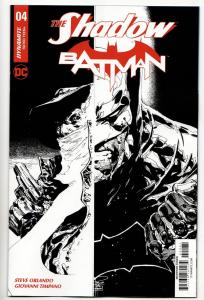 The Shadow / Batman #4 - 1:10 RI Black & White Variant (DC/Dynamite, 2017) NM