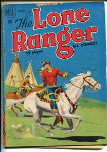 THE LONE RANGER #28 1950-DELL-INDIAN FIGHT-vg minus