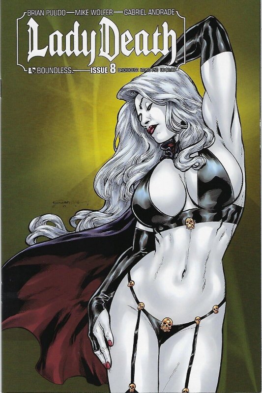 Lady Death # 8 Brickhouse LTD to 750 Variant Cover !!!  VF/NM