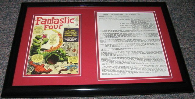 1961 Fantastic Four Framed Official Reproduction Cover & Synopsis Display