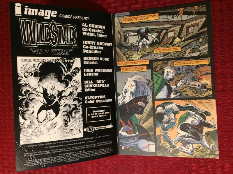 Wildstar #1 Image Comics (1993) NM Embossed Cover