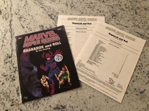 Marvel Super Heroes Game Adventure Ragnarok & Roll ME2 6880 TSR Dungeons Dra JW1