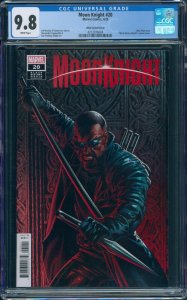 Moon Knight #20 CGC 9.8 Blade Black History Month Variant Cover Marvel 2023