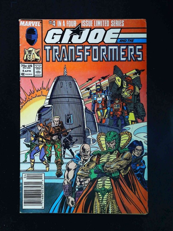 Gi Joe And The Transformers 3 Marvel Comics 1987 Fn Newsstand Comic
