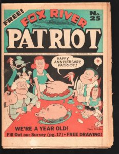Fox River Patriot #5 11/17/1977-1st anniversary issue-Denis Kitchen-undergrou...
