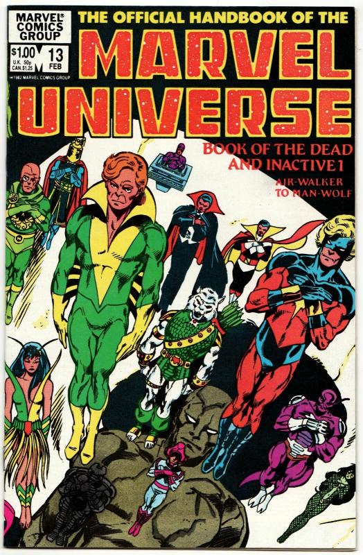 Official Handbook of the Marvel Universe #13 (1984) VF/NM