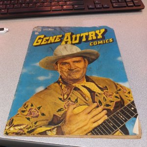 Gene Autry #19 golden age 1948 Dell comics Photo cover western kids movie hero