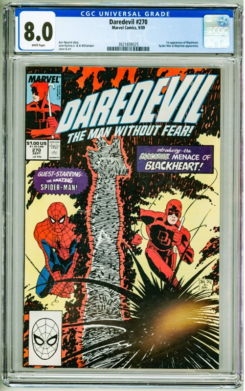 Daredevil #270 (1989) CGC 8.0!